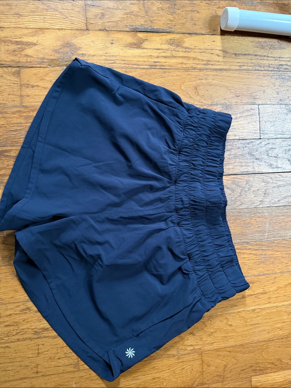 Athleta Girls' Navy Elastic-Waist Athletic Shorts